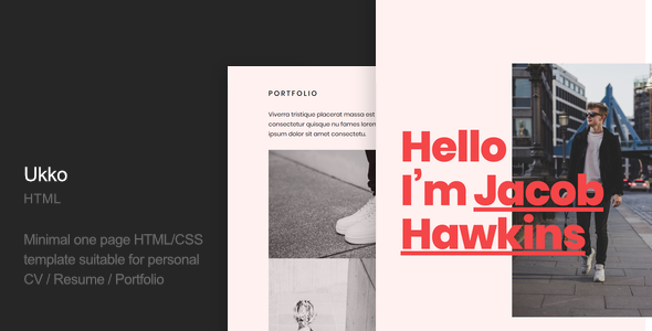Ukko - Personal Portfolio HTML Template TFx
