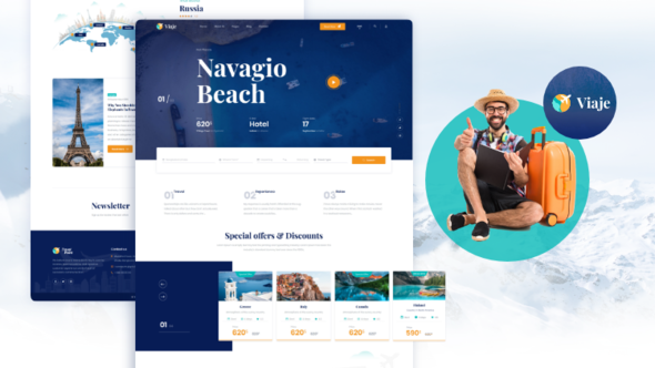 Viaje - Travel and Tour HTML Template TFx
