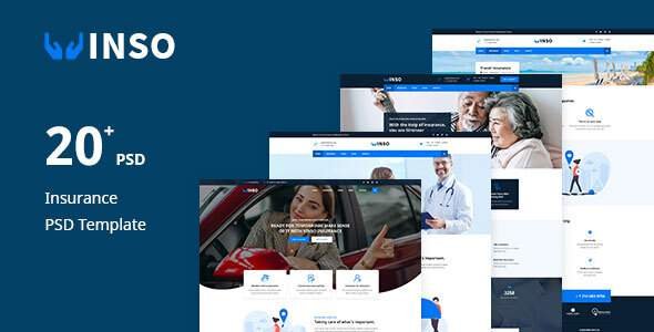 Vinso  Insurance PSD Template TFx PSDTemplates