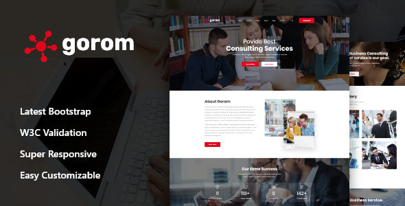 Gorom - Business amp Consulting HTML Template TFx