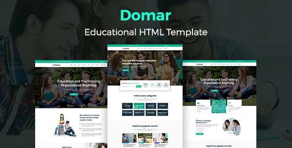 Domar - Education HTML Template TFx SiteTemplates