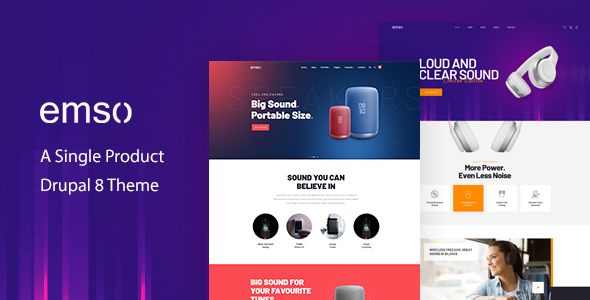 Emso - Responsive A Single Product Drupal 88 Theme TFx