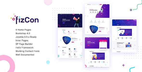 Fizcon  Event Joomla Template TFx Joomla