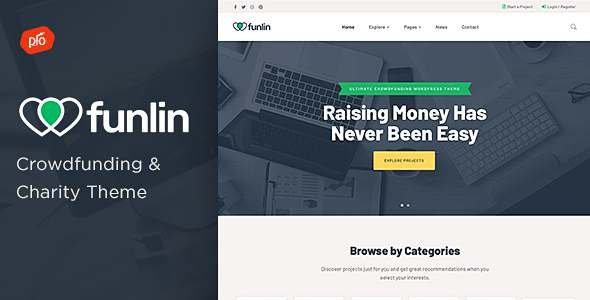 Funlin - Crowdfunding amp Charity Theme TFx