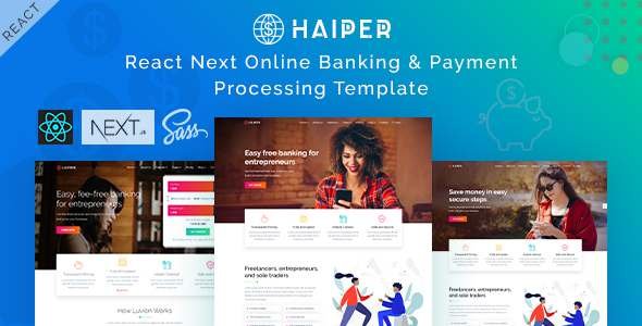 Haiper - React Next Banking amp Payment HTML Template TFx