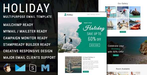 Holiday - Multipurpose Responsive Email Template TFx