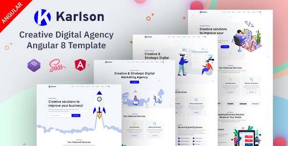 Karlson - Marketing amp IT Agency Angular 8 Template TFx