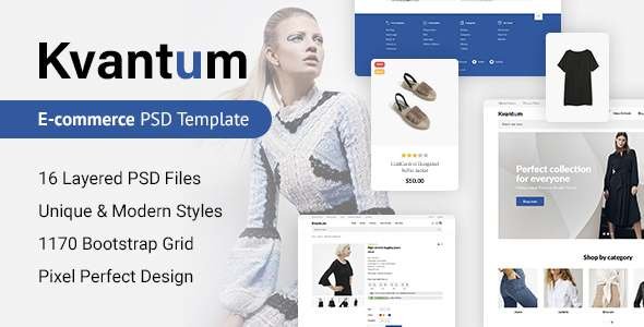 Kvantum - Responsive eCommerce PSD Template TFx