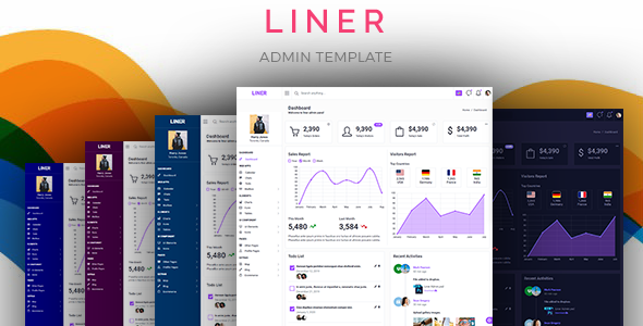 Liner - Clean amp Minimal Bootstrap Admin Dashboard Template TFx