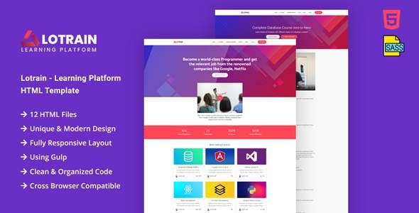 Lotrain - Online Teaching HTML Template TFx