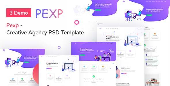 Pexp - Creative Agency PSD Template TFx