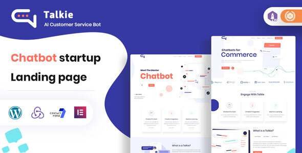 Talkie - Chatbot and Tech Startup WordPress Theme TFx