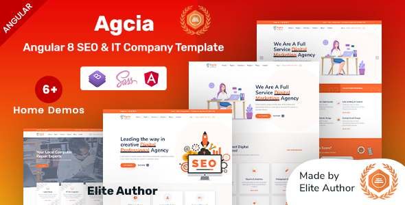 Agcia - Angular SEO amp IT Company Template TFx