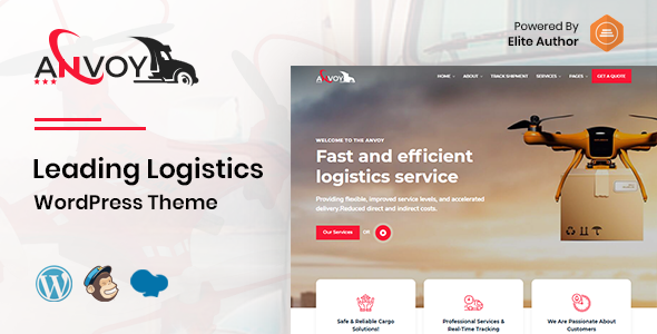 Anvoy - Logistics WordPress Theme TFx WordPress