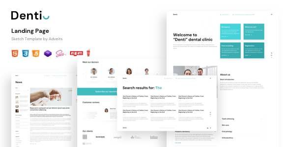 Denti - Landing page HTML Template TFx SiteTemplates