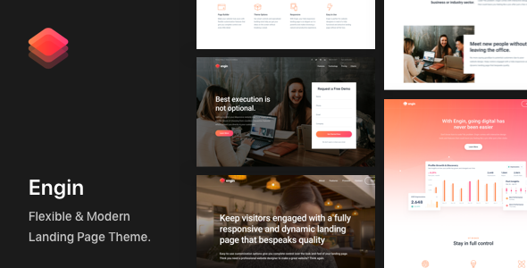 Engin - Multipurpose Landing Page WordPress Theme TFx