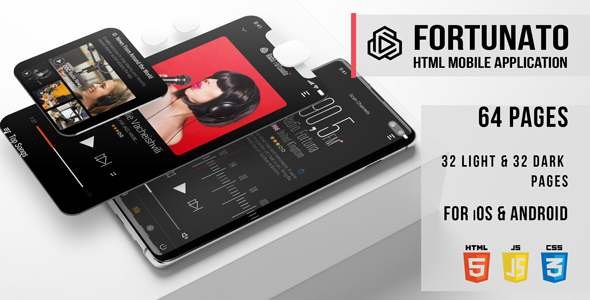 Fortunato - Radio HTML Mobile Application TFx