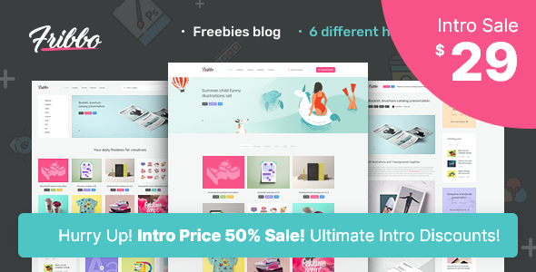 Fribbo - Freebies Blog WordPress Theme TFx