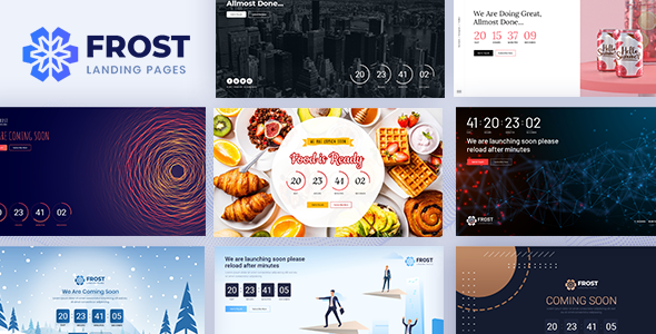 Frost - Coming Soon Under Construction Bootstrap 4 Template TFx