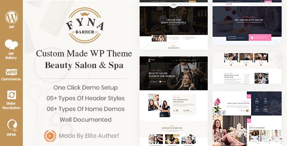 Fyna - Beauty salon and Spa WordPress Theme TFx