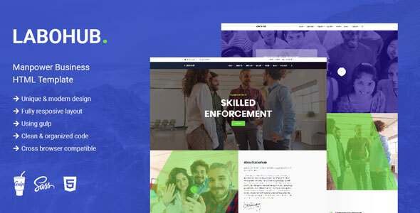 LaboHub - Manpower Business HTML Template TFx
