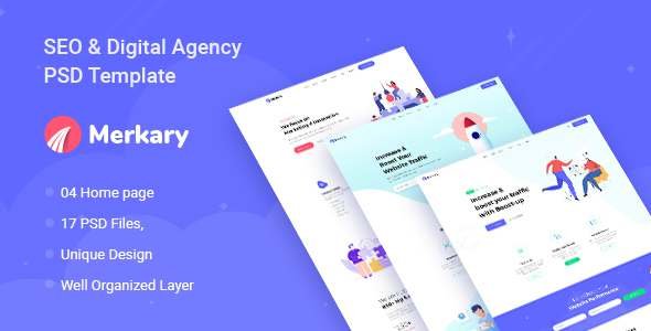Merkary - Digital Marketing PSD Template TFx