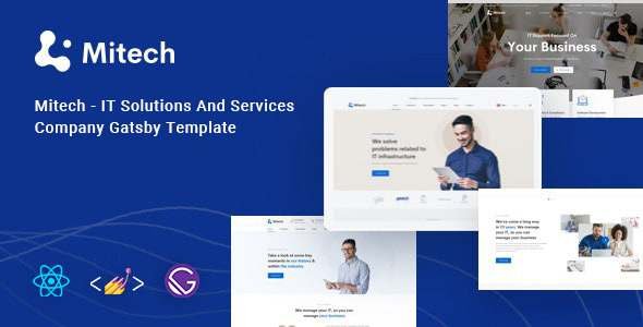 Mitech - IT Solutions And Services Company React Gatsby Template TFx