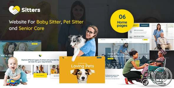 Sitters - Baby Sitter Pet Sitter and Senior Care HTML5 Template TFx
