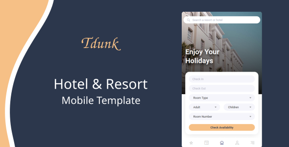 Tdunk - Hotel amp Resort Mobile Template TFx