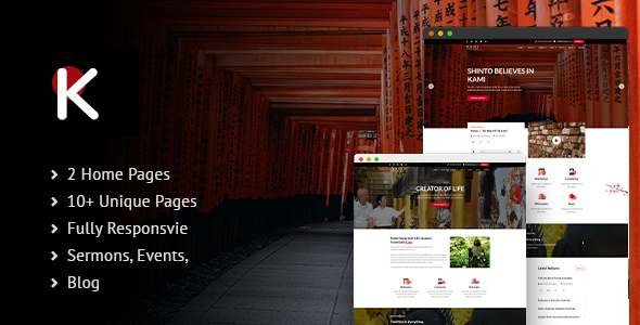 kami  Shinto Temple HMTL5 Template TFx SiteTemplates