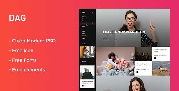 Dag - Creative Agency PSD Template TFx PSDTemplates