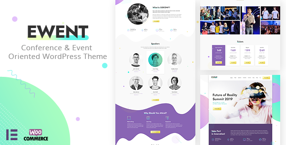Ewent - Conference amp Event Oriented WordPress Theme TFx