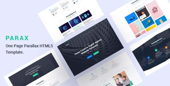 Parax - Creative Digital Agency Website Template TFx