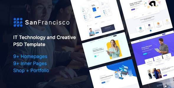 San Francisco - IT Technology and Creative PSD Template TFx
