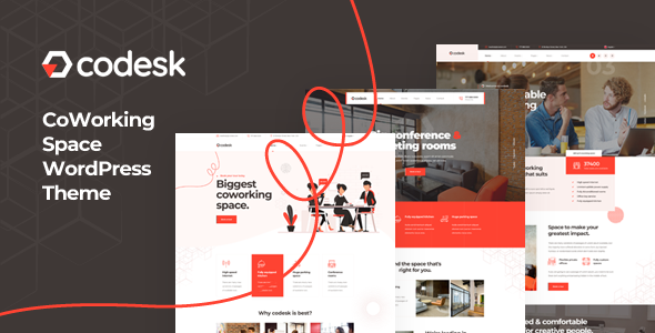 Codesk - Creative Office Space WordPress Theme TFx