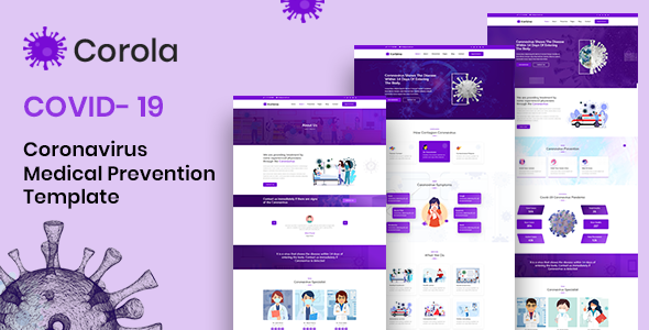 Corola - Coronavirus COVID-19 Medical Prevention HTML Template TFx