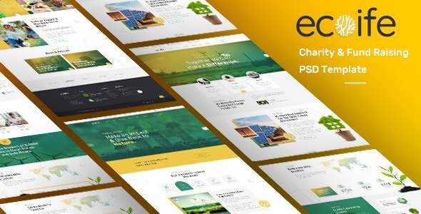 Ecoife - Environment amp Ecology PSD Template TFx