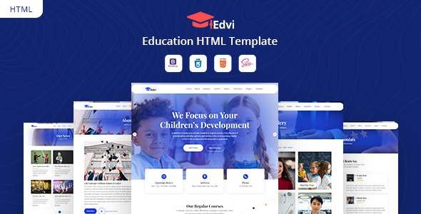 Edvi - Education HTML Template TFx SiteTemplates