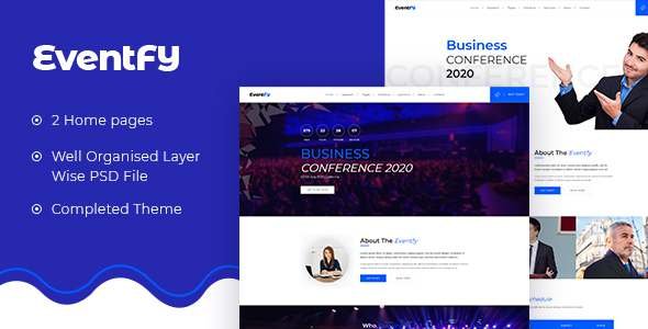 Eventfy - Conference and Event HTML Template TFx
