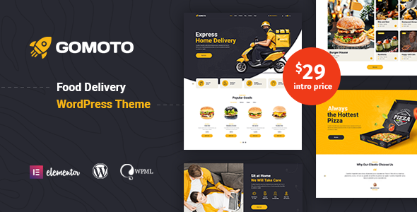 Gomoto - Food Delivery WordPress Theme TFx