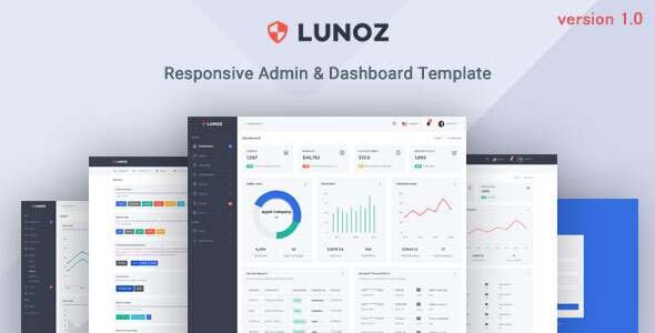 Lunoz - Admin amp Dashboard Template TFx
