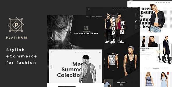 Platinum - Stylish ecommerce Sketch Template TFx