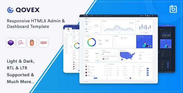 Qovex - Admin amp Dashboard Template TFx