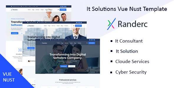 Randerc- Vue Nuxt It Solutions amp Services Company Template TFx