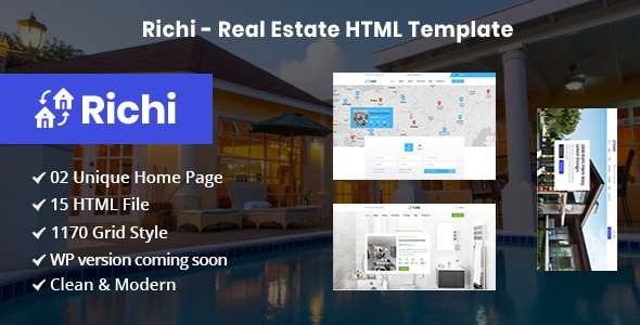 Real Estate HTML5 Template TFx SiteTemplates