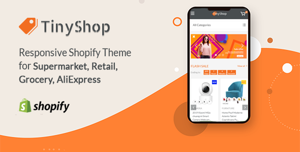 TinyShop - Responsive Shopify Theme for Supermarket amp Retail store TFx