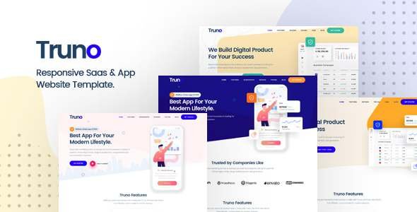 Truno - Multipurpose HTML5 Template for Saas and Startup Agency TFx