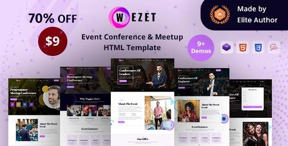 Wezet - Event Conference amp Meetup Template TFx