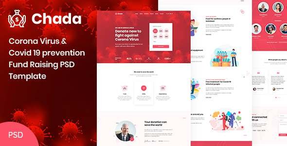 Chada  Corona Virus Prevention Fund Raising PSD Template TFx