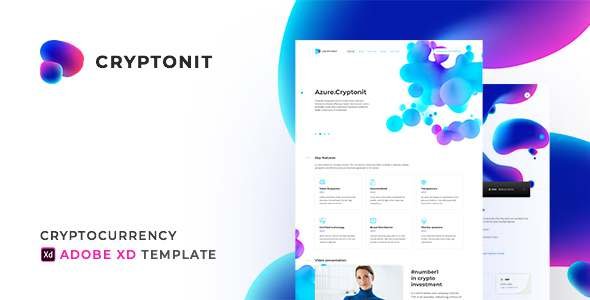 Cryptonit - Cryptocurrency Adobe XD Template TFx